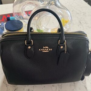Large Coach Rowan Black with gold hardware